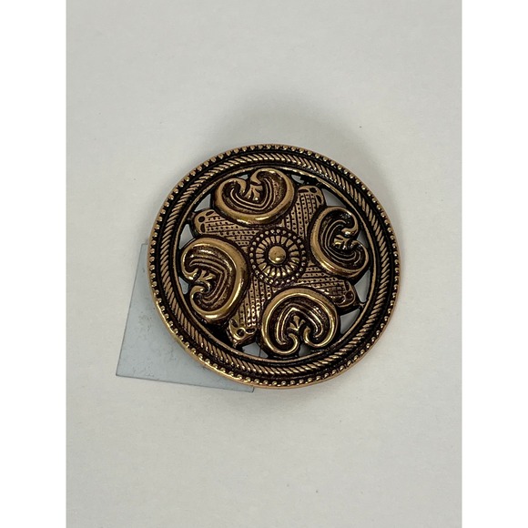 Vintage Kalevala Koru Brooch Pin Finland Gold Tone Original‎ Finnish Jewelry